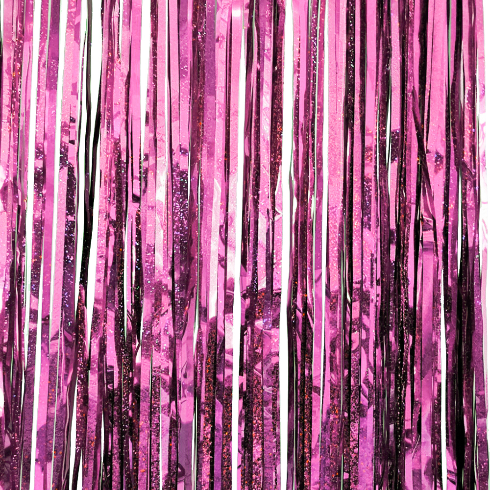 Metallic Foil Fringe Curtains Tinsel Curtain Photo Backdrop Birthday ...