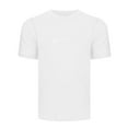 thumbnail image 5 of TANGQIOP Men Short Sleeve T-Shirts with Crew Neck Training Running Fitness Athletic Color Cotton Stretchable Top Quick Dry Breathable White S, 5 of 9