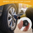 thumbnail image 3 of 20 Pcs Wheel Lug Nut Bolt with Clip Rims Tire Nut Screws Dust Cap Cover Nut Protection Plastic Black 17mm, 3 of 7