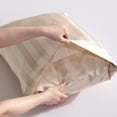 thumbnail image 2 of Lorviah 3 Piece Striped Satin Duvet Cover Set Twin Size, Soft & Hair/Skin Friendly, Taupe, 2 of 5
