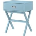thumbnail image 1 of Pemberly Row Contemporary One-Drawer End Table in Mint Green Wood, 1 of 6