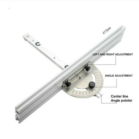 

Leke Woodworking Table Saw Adjustable Angle Ruler Miter Gauge Guide Push Band Saw