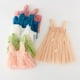 thumbnail image 4 of Vestido de hada hinchada para niños, vestido de tirantes de malla para niñas, alas de mariposa tridimensionales, vestido de princesa para fiesta de cumpleaños, 4 of 5