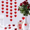 thumbnail image 3 of Adornos para árbol de Navidad con forma de corazón, 24 unidades, color rojo, 3 of 6