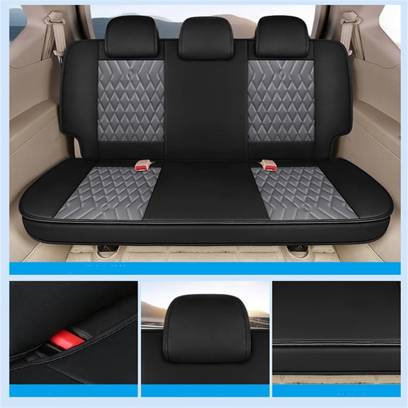 PU Leather 5-Seats Car Seat Covers Cushion Front & Rear Full Set SUV Universal