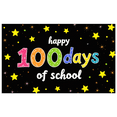 thumbnail image 3 of LUUFILx Happy 100 Days of School Banner Classroom Decor Festive Backdrop School Celebration Decoration Party Supplies Photography Props Event Background, 3 of 8