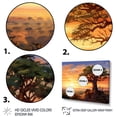 thumbnail image 3 of Designart "Sunset at Baobab Oasis" Tree Baobab Floater Framed Wall Art Print, 3 of 7