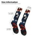 thumbnail image 2 of Balery Red Blue White Stars Calcetines novedosos Calcetines deportivos Calcetines hasta la rodilla Calcetines de algodón Calcetines originales y geniales, 2 of 6