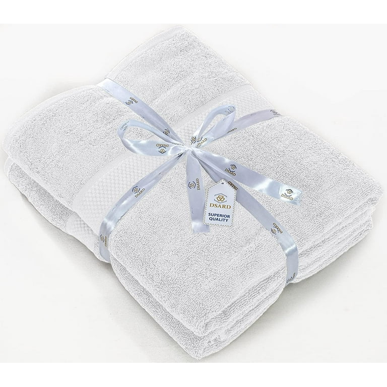 Vicooda 100% Cotton Towels Ultra Soft and Absorbent Towel Bath Thick Towel Bathroom Luxury Bath Sheet - 34 x 75cm