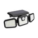 thumbnail image 1 of Lámpara solar para exteriores con energía solar, 74 LED/100 COB, luz de pared de tres cabezales para jardín y patio, 1 of 8