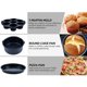 thumbnail image 2 of Accesorios para freidora de aire, bandeja para Pizza, parrilla, estante para tostadas, almohadilla aislante, piezas de cocina para el hogar, parrilla para freidora de aire, 12 Uds., 2 of 5