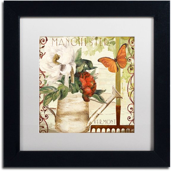 Trademark Fine Art "Vermont Summer III" Canvas Art by Color Bakery White Matte, Black Frame