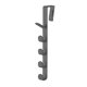 thumbnail image 1 of Billuyoard Colgador trasero para puerta de armario, gancho para ropa, armario, toallero, soporte para llaves, organizador Vertical para baño y hogar Almacenamiento y organización del hogar Negro Billuyoard HA078751-03, 1 of 6