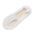 thumbnail image 2 of Qwertyu 5 Pairs No Show Socks Womens Nylon Non Slip Low Cut Invisible Liner Footies Thin Ice Silk Socks for Flats Loafers White One Size, 2 of 4