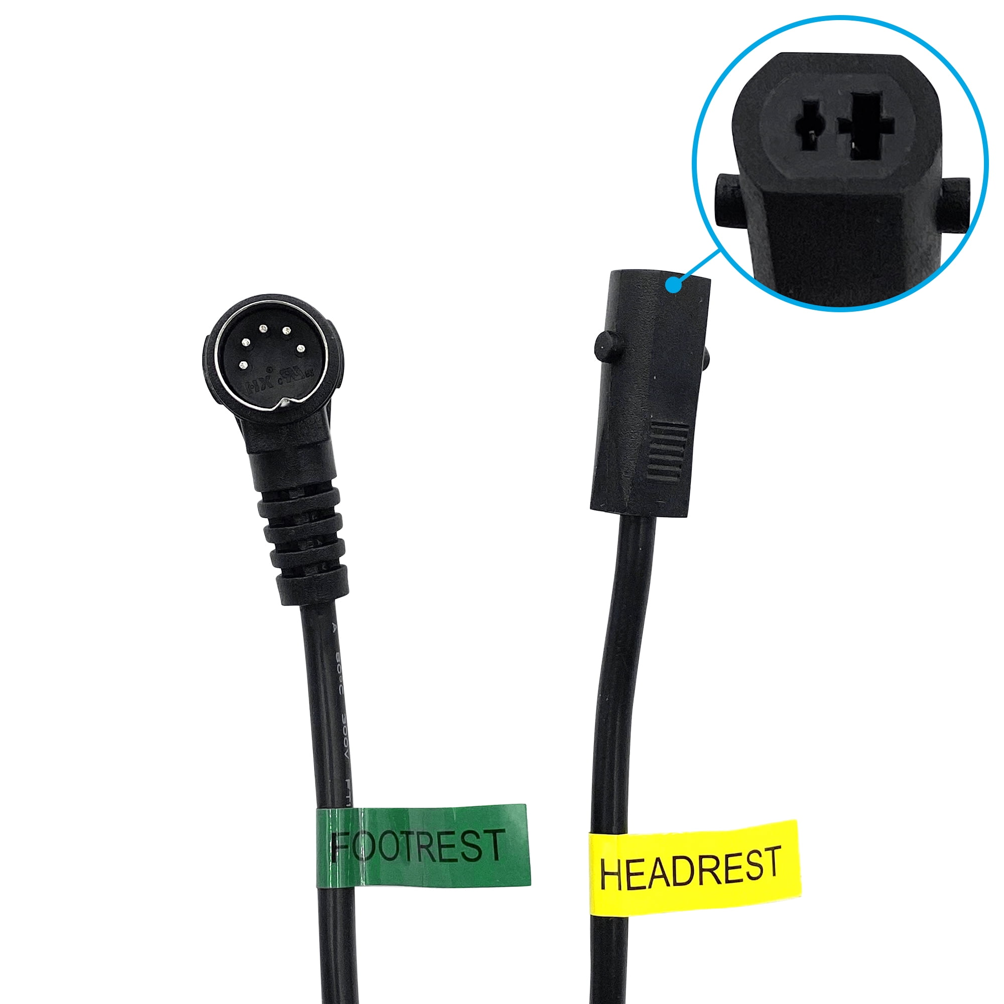Recliner Lift Chair 5 Button 5 Male Pin 2 Female Pin Switch Hand Control with USB A C Ports for Electric Sofa