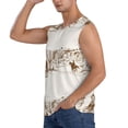 thumbnail image 3 of Bingfone Western Desert Cowboys Pattern Men's Tank Tops Workout Sleeveless Tee Shirts Running Beach Tanks for Men-Small, 3 of 8