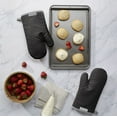 thumbnail image 2 of KitchenAid Asteroid Oven Mitt 2-Pack Set, Black, 7"x12.5", 2 of 4
