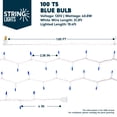 thumbnail image 4 of Luces navideñas Joiedomi, 100 bombillas azules, cadena de 6,5 m, 4 of 9