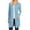 Light Blue, variant on Women's Casual Long Sleeves Side Pockets Solid Cardigan