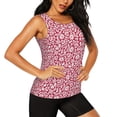 thumbnail image 2 of Lsque Red Flowers Printed Workout Tank Tops for Women, Athletic Sports Tank Tops, Compression Sleeveless Dry Fit Shirts,Sleeveless Yoga Shirt-Small, 2 of 9