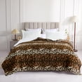 thumbnail image 6 of Home Soft Things Nature Faux Fur & Sherpa Backing Blanket - ML Leopard - Queen (86" x 92"), 6 of 8
