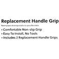 thumbnail image 4 of Concord Bikes Non-Slip Rubber Replacement Bicycle Handlebar Grips, Black, 2-Piece Set, 4 of 12