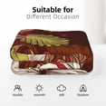 thumbnail image 6 of XMXT Flannel Warm Throw Blanket, Vintage Butterfly Floral Bedroom Decor Blankets for Bed Couch Living Room, 50 x 70 inches, 6 of 9
