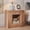 Light Tree Knot, variant on KeyWhat Nightstand with Charging Station, Modern Bedside Table with Push-Open Drawer, Open Shelf Wood End Table, Light Tree Knot