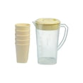 thumbnail image 2 of Transparent Cold Brew Carafe Coffee Pot Cold Brew Drip Pot Large Capacity Household Beverage Bucket Fruit Tea Dispenser Bucket With 5 Cups, 2 of 6