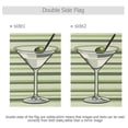 thumbnail image 4 of Yayeee Garden Flag 12" x 18" Double Sided Outdoor Yard Lawn Holiday Decorations, Martini Glass, 4 of 6