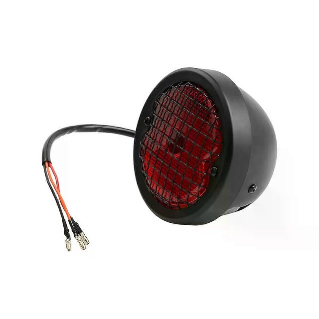 Retro Universal Motorcycle LED License Plate Taillight For Harley Sportster Dyna Cafe Racer Bobber Custom Brake Stop Tail Light