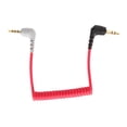 thumbnail image 2 of Cable TRRS en espiral de 3,5 mm, cable de micrófono en ángulo recto macho a macho para teléfonos y tabletas, compatible con Rode SC7, 2 of 8