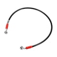 thumbnail image 1 of 65 cm 25.59 "Longitud 10 mm ID Motocicleta Línea de freno hidráulico Tubo de manguera de aceite 28 ° 0 ° Cable trenzado de acero inoxidable para ATV Motocross Sport Bikes Negro, 1 of 9
