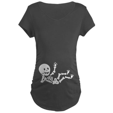 

CafePress - Pregnant Skeleton Maternity T Shirt - Maternity Dark T-Shirt