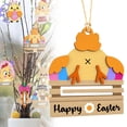 thumbnail image 2 of CoreLiving Easter Basket Stuffers Wooden Egg Money Holders for Cash Gifts, Bunny Gift Card Box with Happy Easter Bruh Tag for Teens Boys Girls Adults Grandchildren, 2 of 9