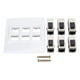 thumbnail image 2 of Placa De Pared Jack, Práctico Conector De Pared Ethernet Cat 6 Desmontable De 6 Puertos Hembra A Hembra Para El Hogar, 2 of 7