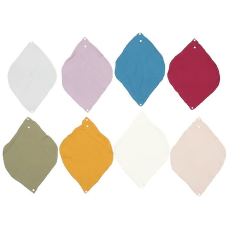 

Hemoton 8pcs Baby Eating Drool Towel Cotton Saliva Bibs Kid Meal Bib Baby Saliva Towel