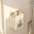 thumbnail image 3 of Foldable Bathroom Storage Organizer for Shower and Tub Space Saving Hanging Design to Hold Towels Grooming and Clothes in Compact Easy to Clean Home Solution, 3 of 5