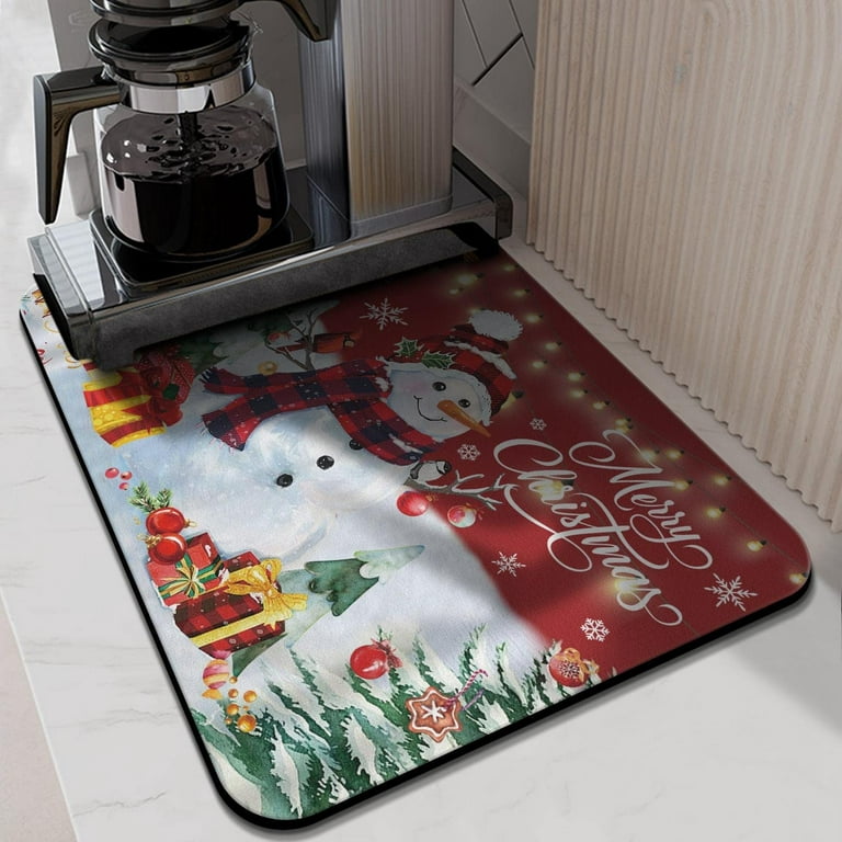  Coffee Mats for Countertop Merry Christmas 18x24