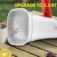thumbnail image 3 of Altavoz Megáfono Solar Portátil Inalámbrico BT PA Bullhorn Altavoz de Grabación para Exteriores Amplificador de Mano Multifuncional, A, 3 of 10