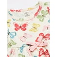 thumbnail image 2 of Touched by Nature Big Girls and Youth Organic Cotton Short-Sleeve Dresses 2pk, Butterflies, 6 Years, 2 of 5