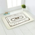 thumbnail image 3 of Retro Cassette Music Tape Floor Mat Multiple Choice Funny Entrance Door Mat Living Room Kitchen Non-Slip Carpet Bathroom Doormat, 3 of 6