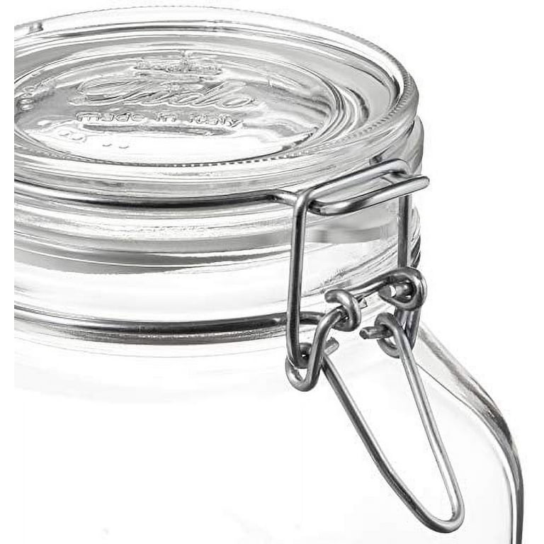 Bormioli Rocco Small Glass Fido Jars - 6Â¾ Ounce (4 Pack