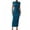 Blue, variant on YUEVORA Sleeveless Maxi Dress for Women, Ruched Bodycon Long Dress with Back Slit, Elegant Fitted Evening Gown and Formal Party Wear for Night Out.
