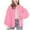Pink, variant on Cethrio Girls Casual Jackets Size 10-12T, Long Sleeve Zip up Loose Fit Crewneck Fall Outerwear Purple