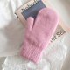 thumbnail image 2 of Winter Warm Rabbit Fur Gloves Female Mittens Outdoor Thicken Wool Fingerless Gloves Winter Gloves For Women Girls Gifts, 2 of 5