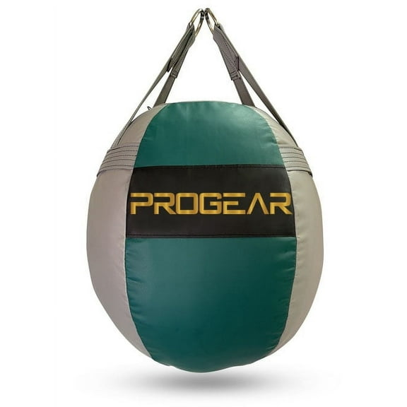 Progear Punching Bag Wrecking Ball Type Filled(GRAY AND GREEN)