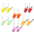 thumbnail image 4 of 6 Pairs Simulation Fun Fruit Cup Earring Drink Bottle Earrings Juice Mug Eardrop, 4 of 6
