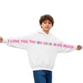 thumbnail image 5 of Little/Big Girls Fall Winter Hoodies Sweatshirts Boys 2T 3T 4T 5T 6T 7T 8T Kids Long Sleeve Casual Pullover Tops with Pockets White,10-11 Years, 5 of 6