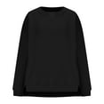 thumbnail image 4 of Sweatshirts for Women Crew Neck Black Pullover Long Sleeve New Casual Solid Color Casual 2025 Fall Fashion Outfits Clothes, 4 of 6